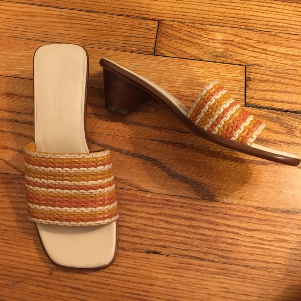 Cole Haan square-toe woven sandals